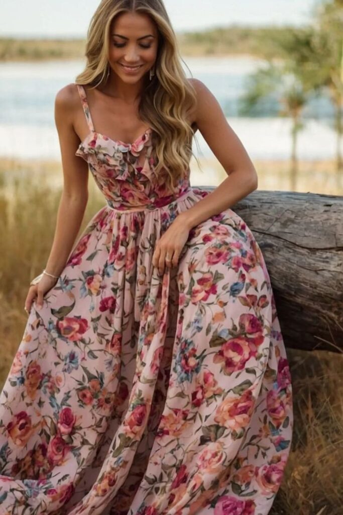 Barn-and-ranch-Floral-Maxi-Dress