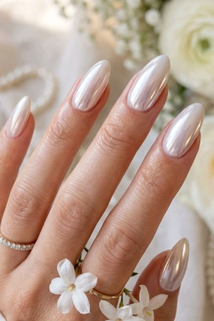 Milky-White-Chrome-Nails