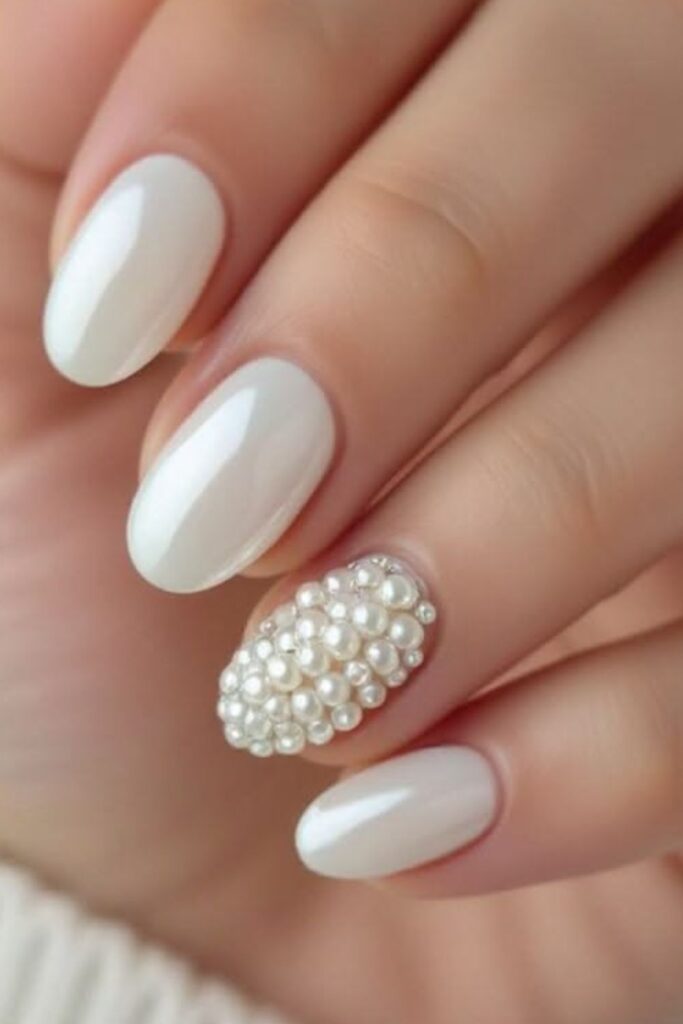 Milky-White-Nails
