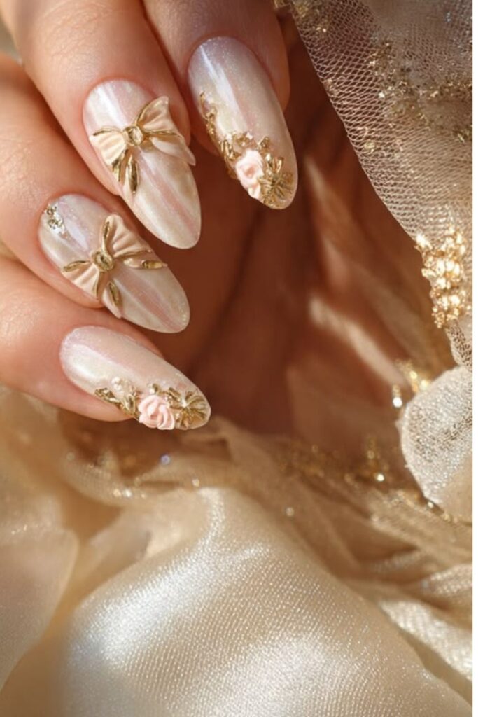 Rose-Gold-Crystal-Bridal-Nails