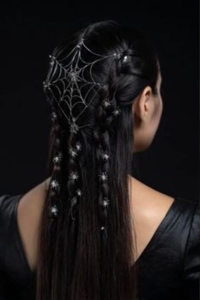 Spooky-Halloween-Wedding-Hairstyle