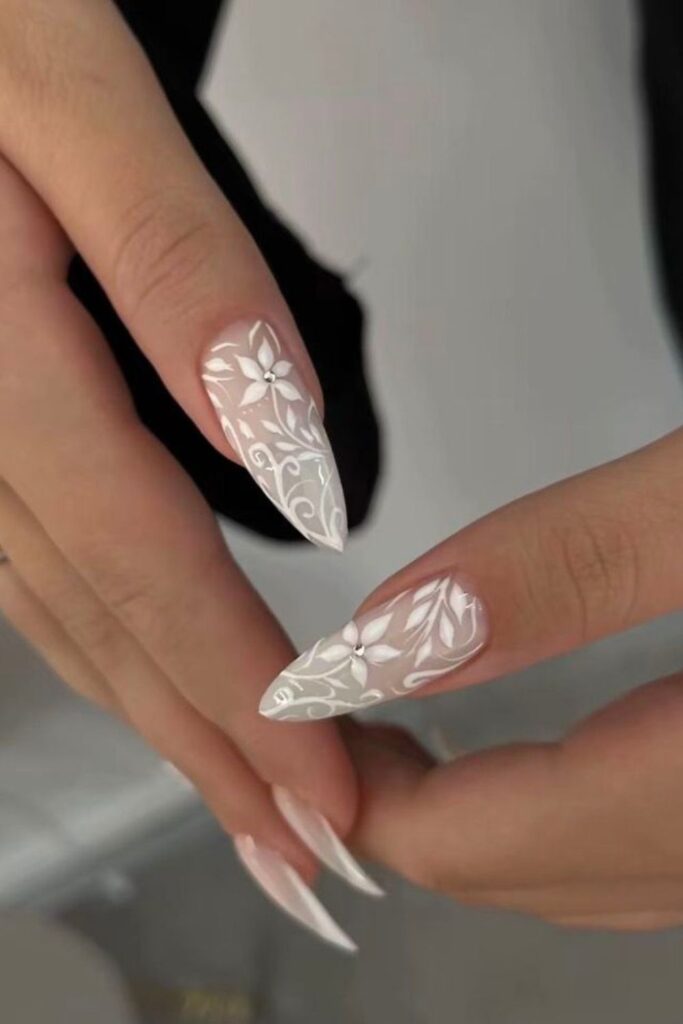 White-Lace-Bridal-Nails