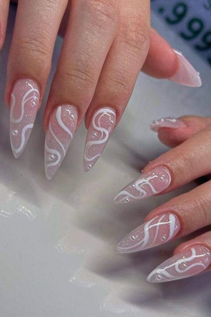 White-Swirl-Bridal-Nails